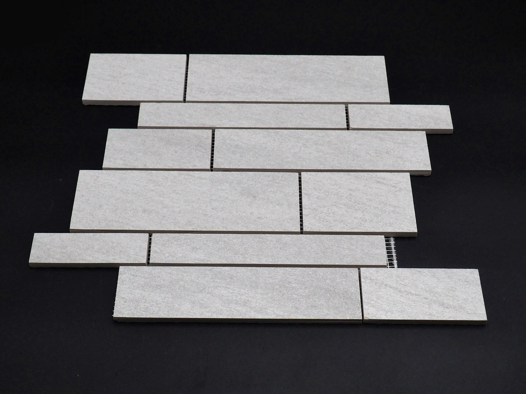 Quartzite White Matte Porcelain Tile Mosaic - Clearance sale - No returns